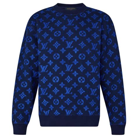 lv blue sweater|lv sweatshirt men.